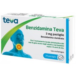 BENZIDAMINA TEVA*20PASTL 3MG