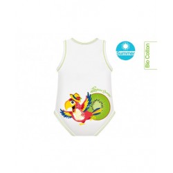 BODY 0-36M BIO COT SUMMER PAPP