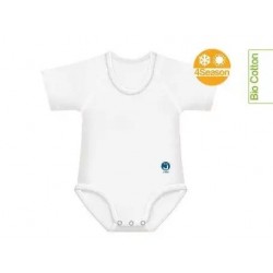 BODY 0-36M BIO COT 4S BIANCO