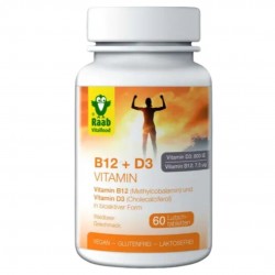 RAAB VITAMINA B12+D3 60G