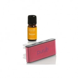 Purae Diffusore Auto Rosa +...